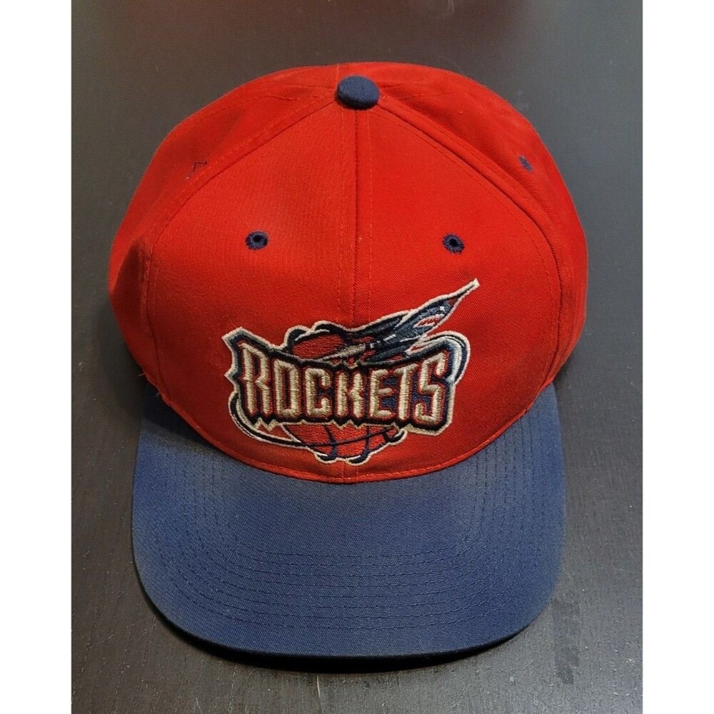 Vintage 90s Houston Rockets Hat Snapback Red Sports Specialties NBA Adjust Cap